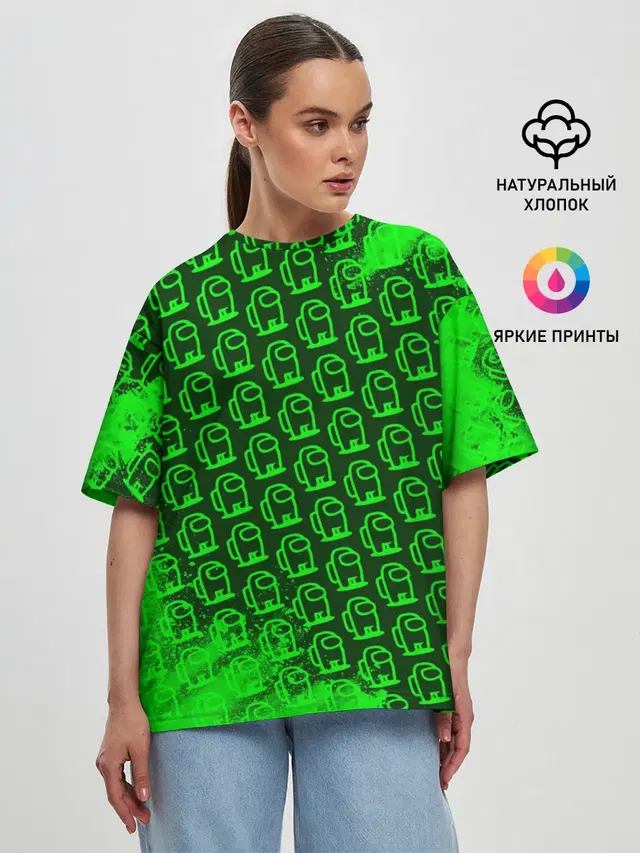 Женская футболка оверсайз
