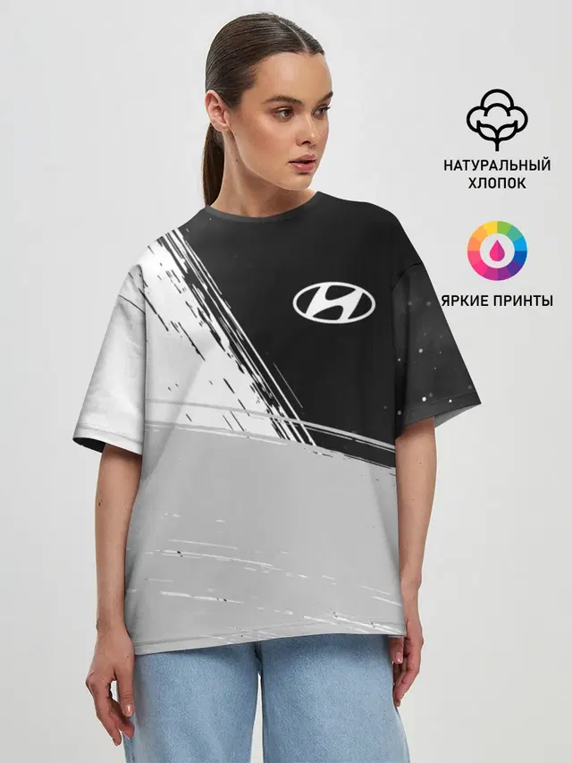 Женская футболка оверсайз
