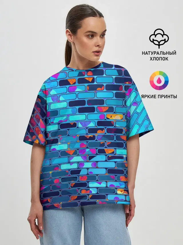 Женская футболка оверсайз