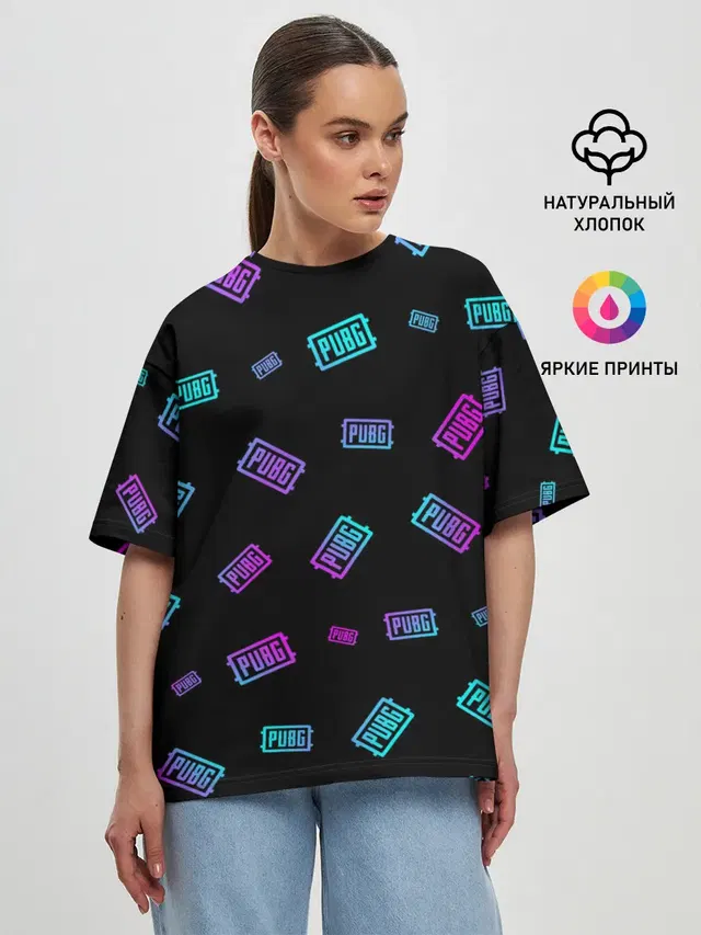 Женская футболка оверсайз