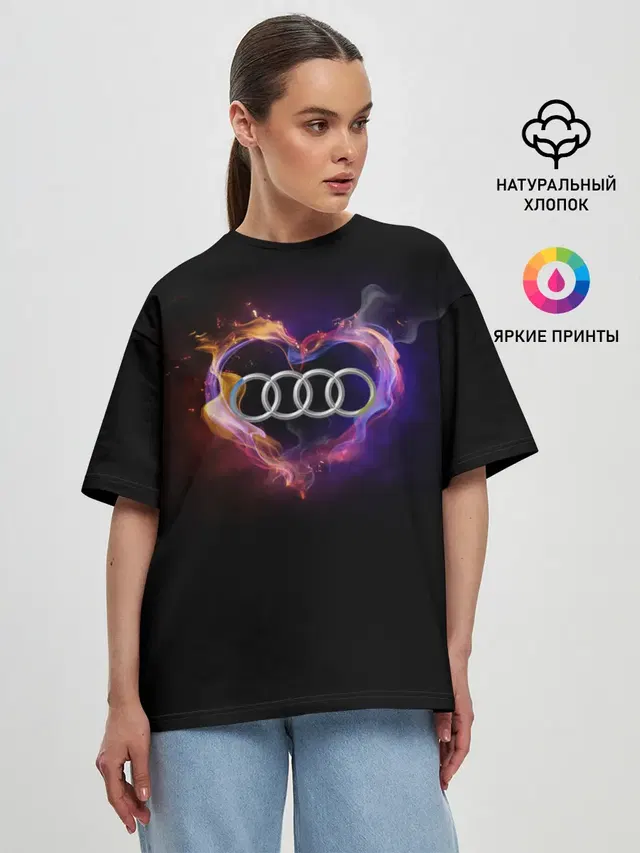 Женская футболка оверсайз