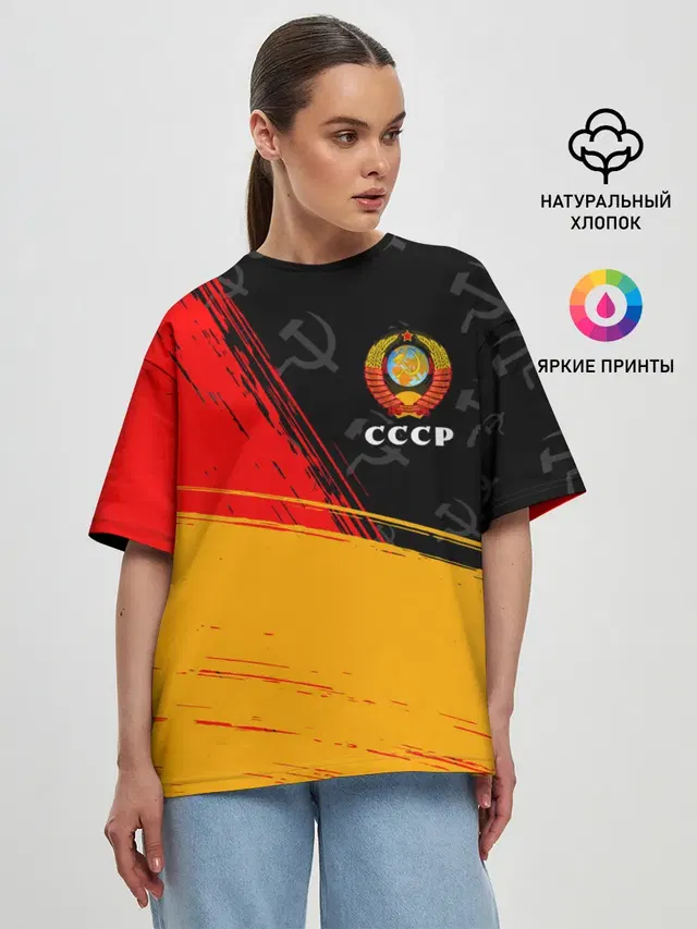 Женская футболка оверсайз