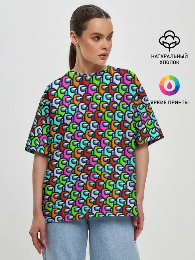 Женская футболка оверсайз