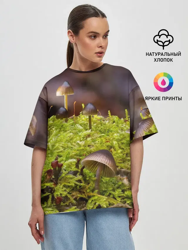 Женская футболка оверсайз