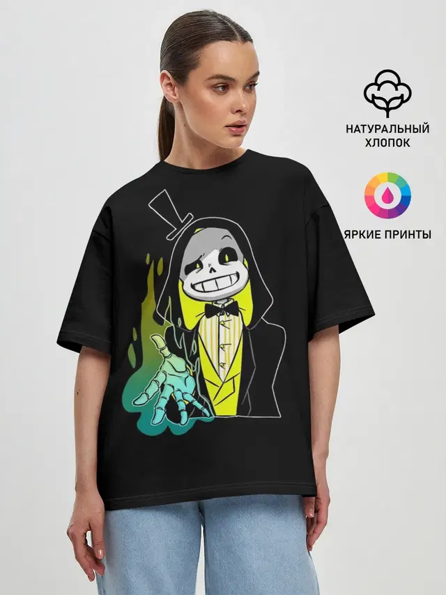 Женская футболка оверсайз с принтом «Bill Cipher»