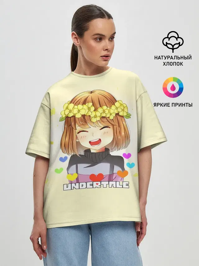 Женская футболка оверсайз