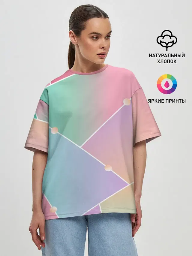Женская футболка оверсайз
