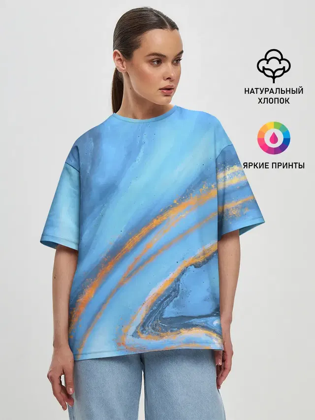 Женская футболка оверсайз