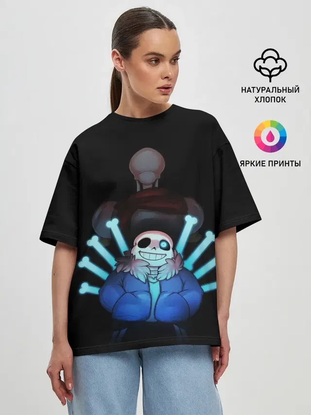 Женская футболка оверсайз