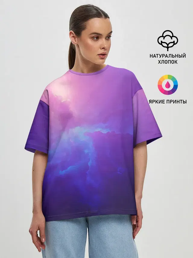 Женская футболка оверсайз
