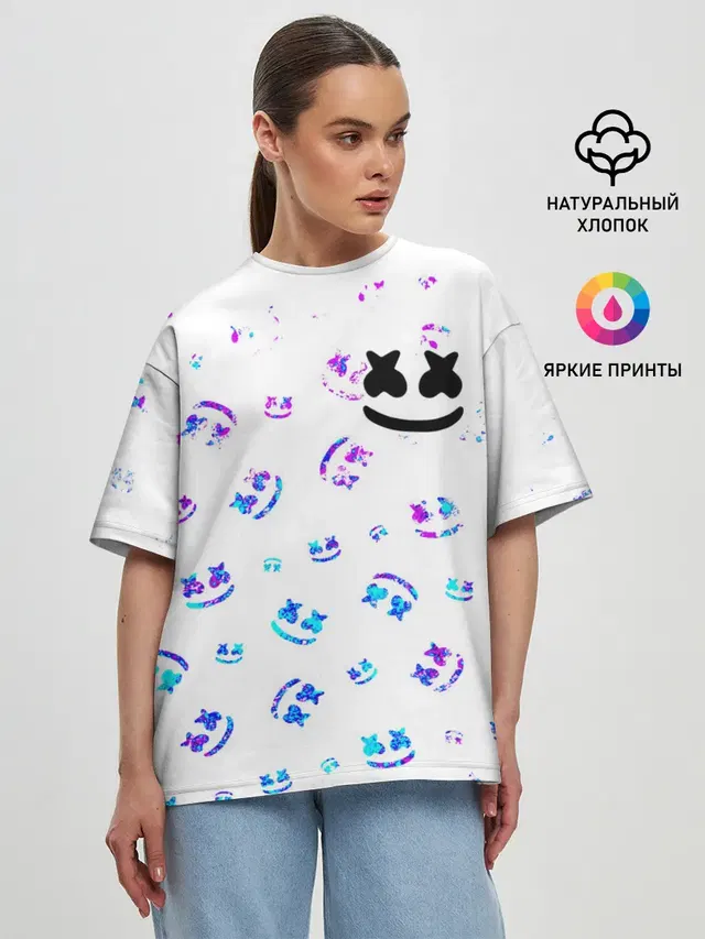 Женская футболка оверсайз