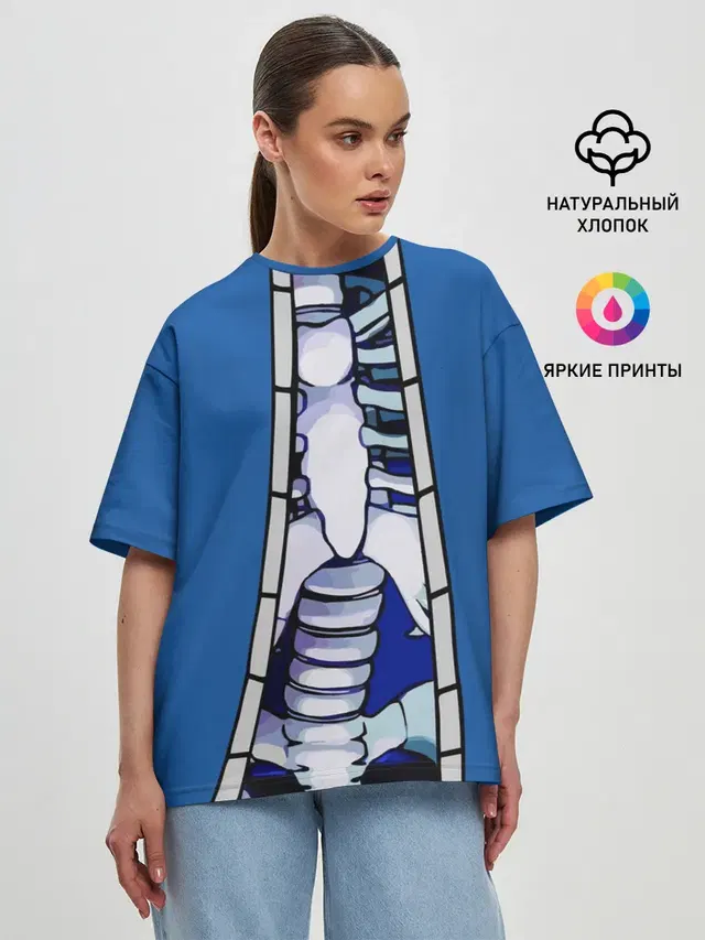 Женская футболка оверсайз