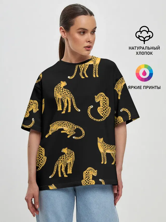 Женская футболка оверсайз