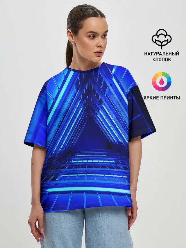 Женская футболка оверсайз