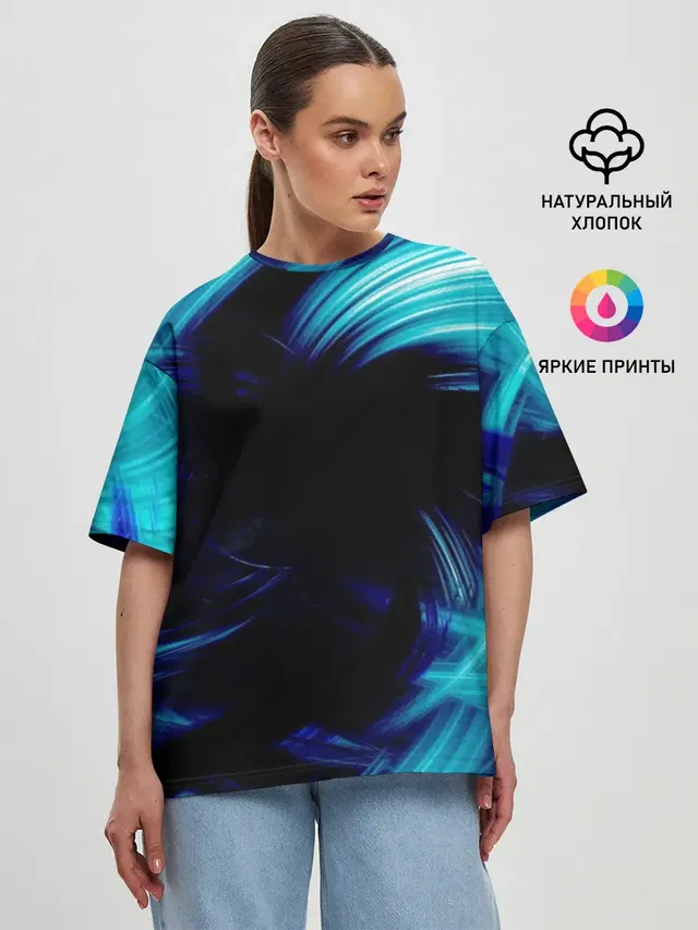 Женская футболка оверсайз