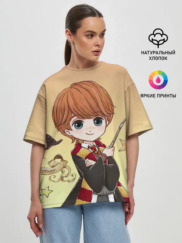 Женская футболка оверсайз