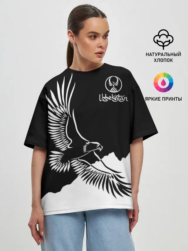 Женская футболка оверсайз