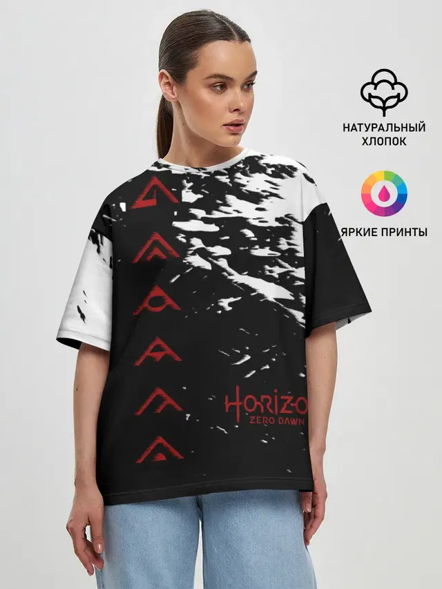 Женская футболка оверсайз