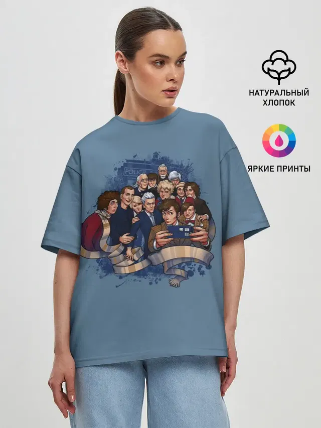 Женская футболка оверсайз