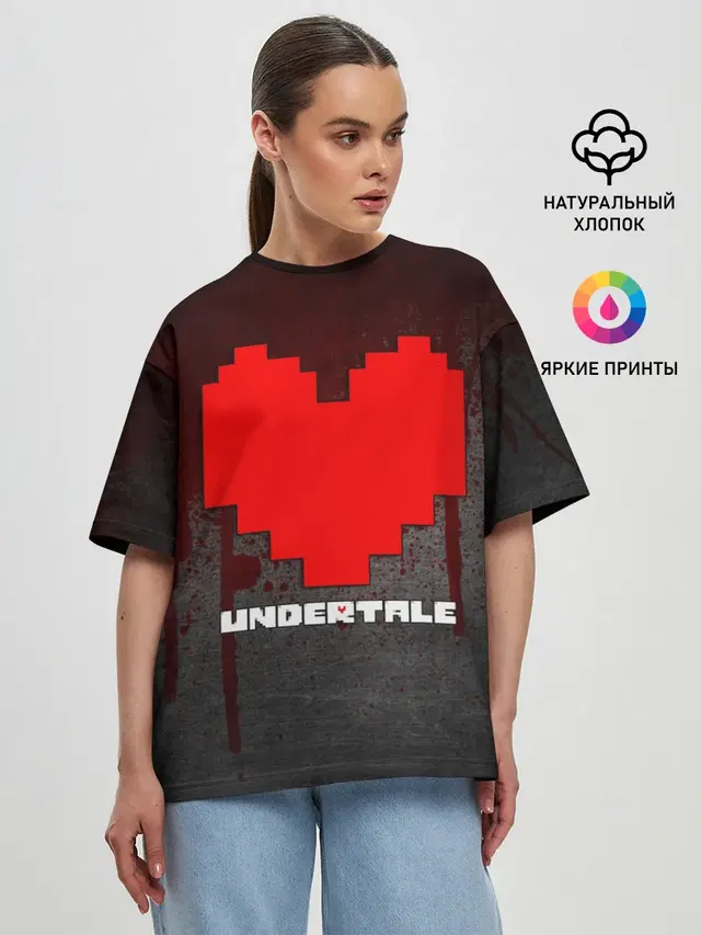 Женская футболка оверсайз