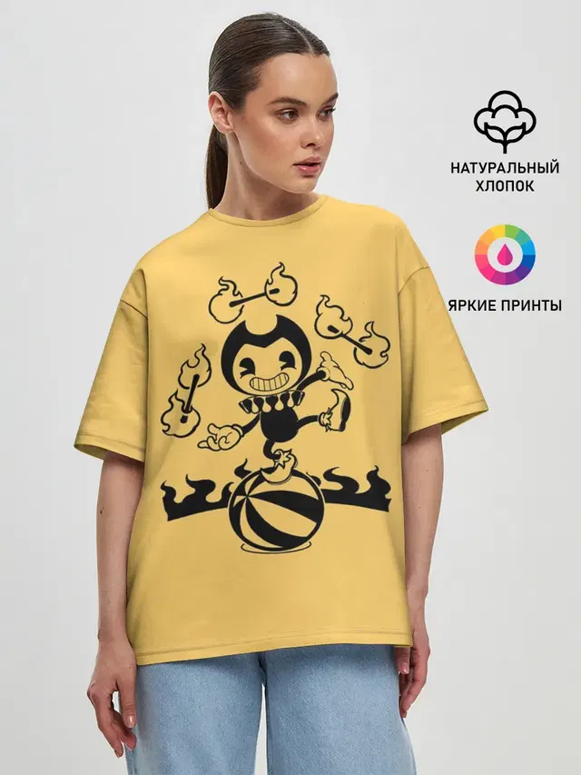 Женская футболка оверсайз