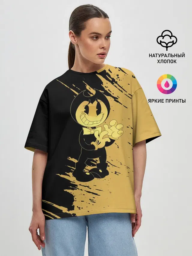 Женская футболка оверсайз