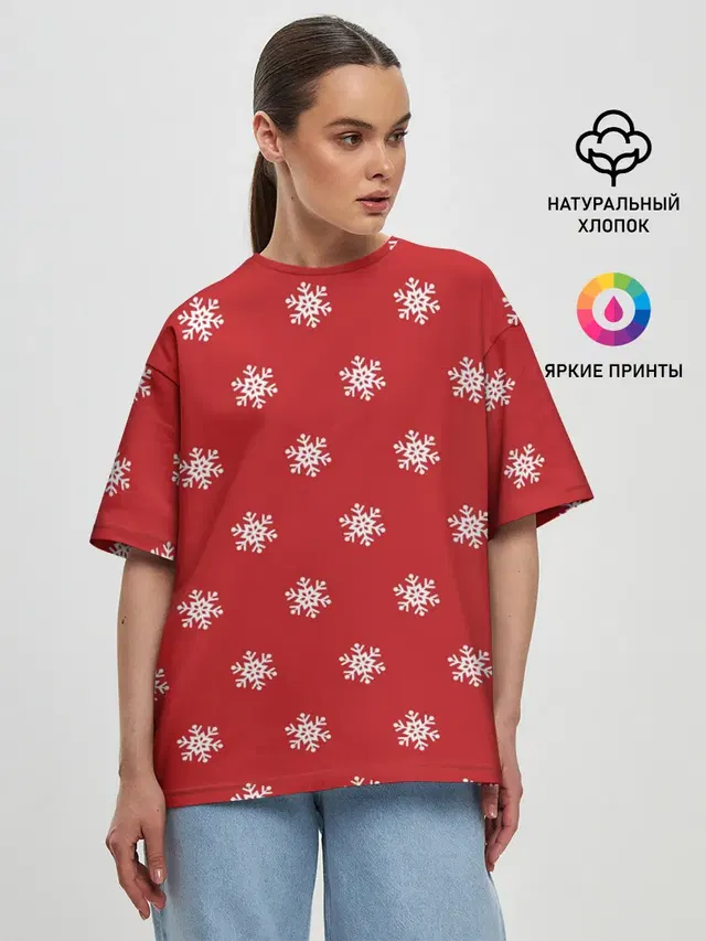 Женская футболка оверсайз