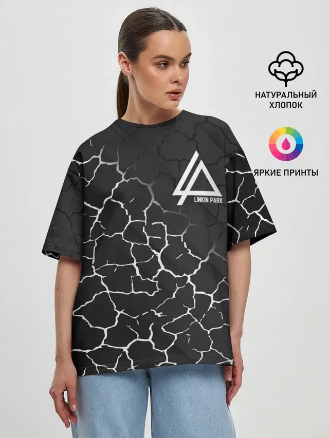 Женская футболка оверсайз