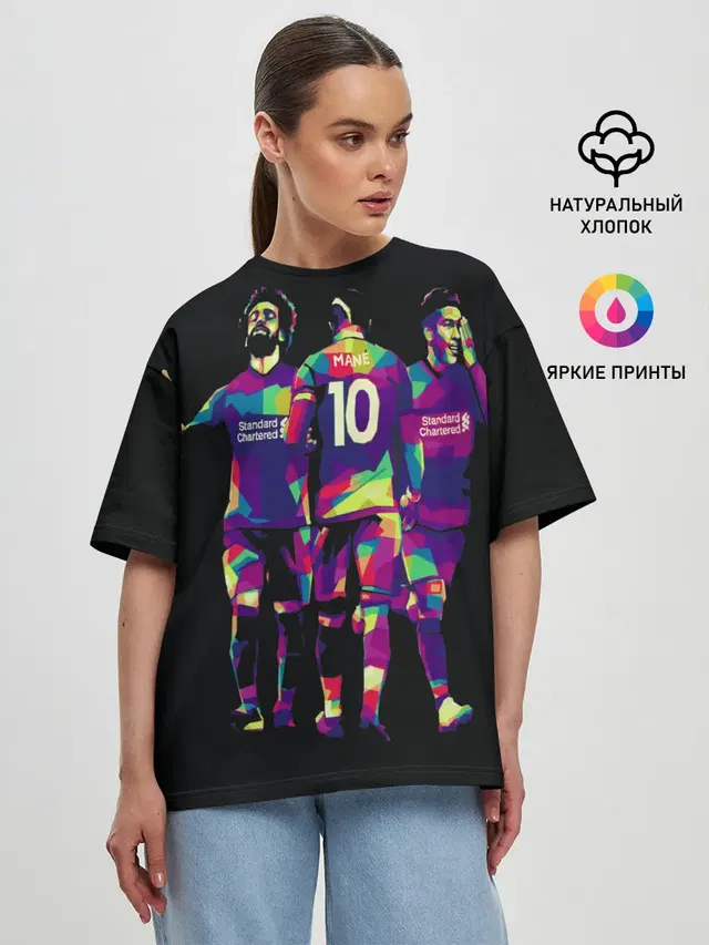 Женская футболка оверсайз