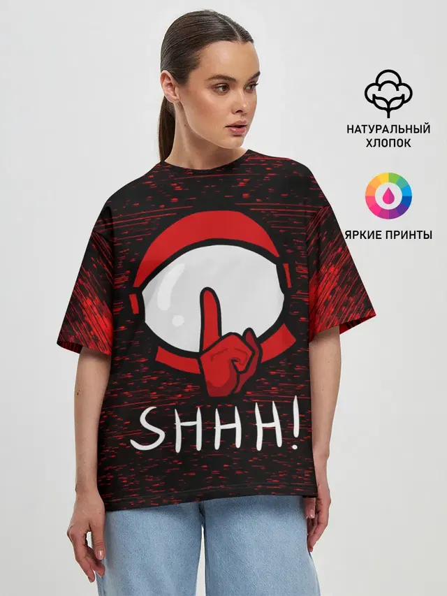 Женская футболка оверсайз