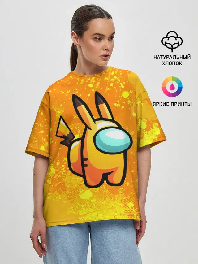 Женская футболка оверсайз