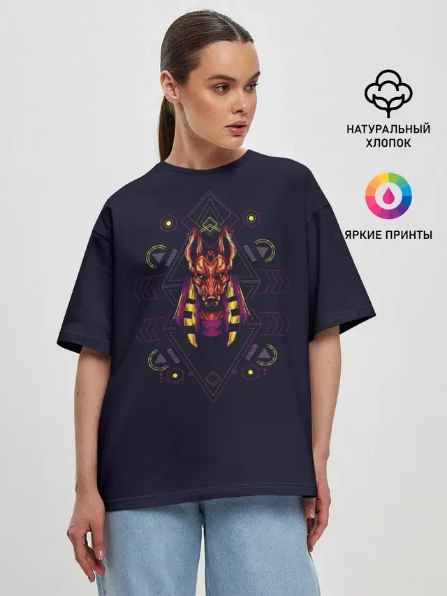 Женская футболка оверсайз