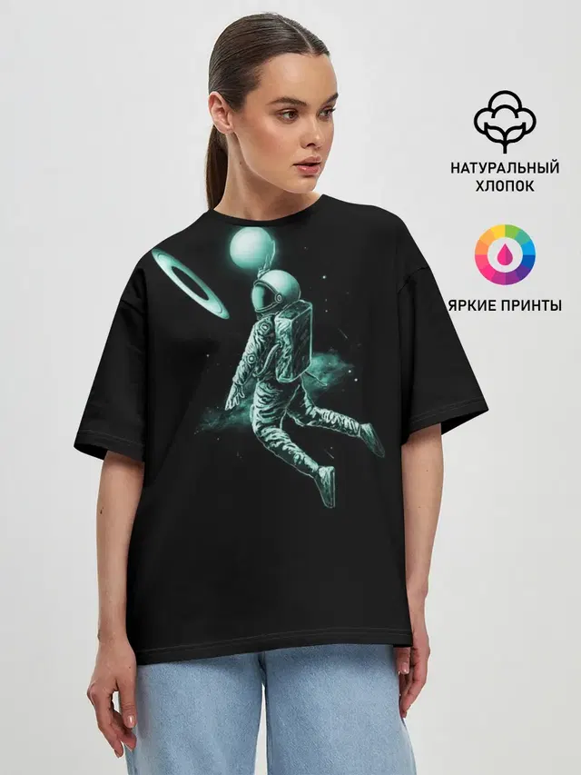 Женская футболка оверсайз