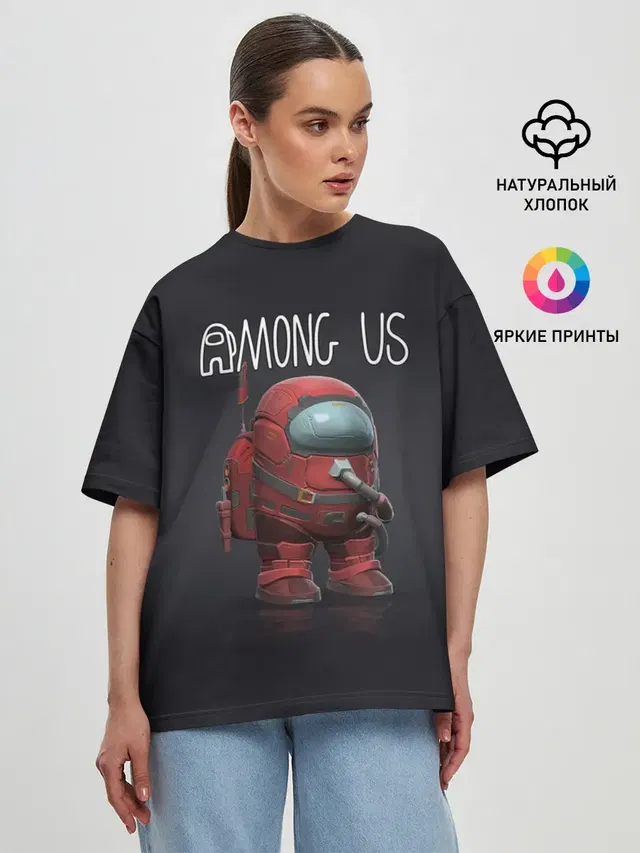 Женская футболка оверсайз