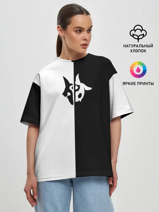 Женская футболка оверсайз