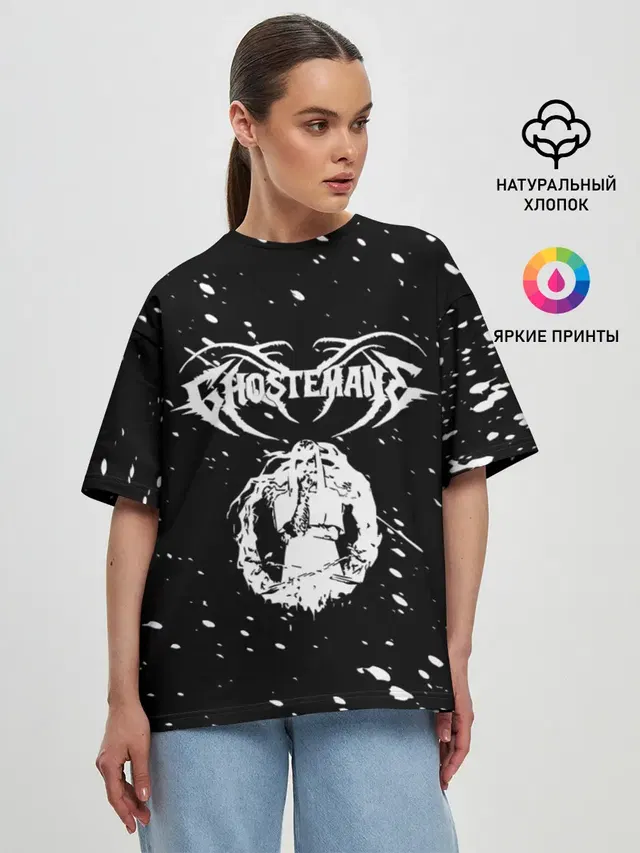 Женская футболка оверсайз