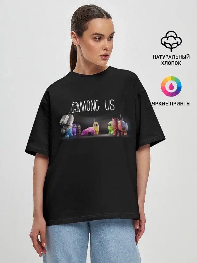 Женская футболка оверсайз