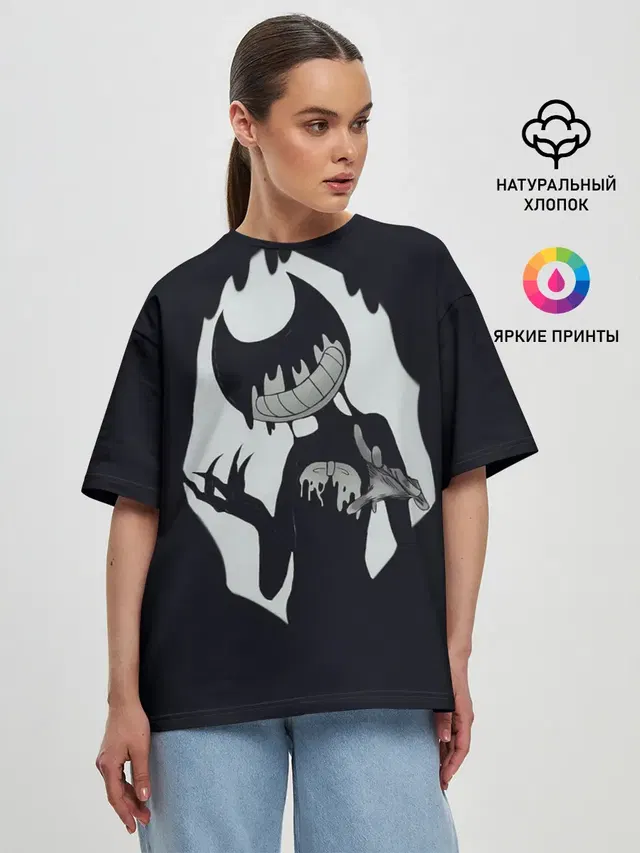 Женская футболка оверсайз
