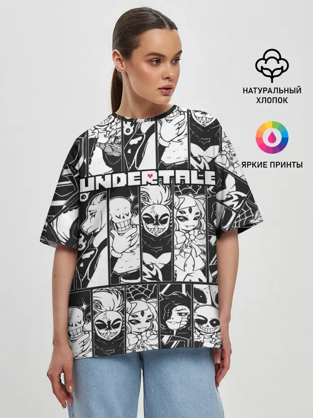 Женская футболка оверсайз