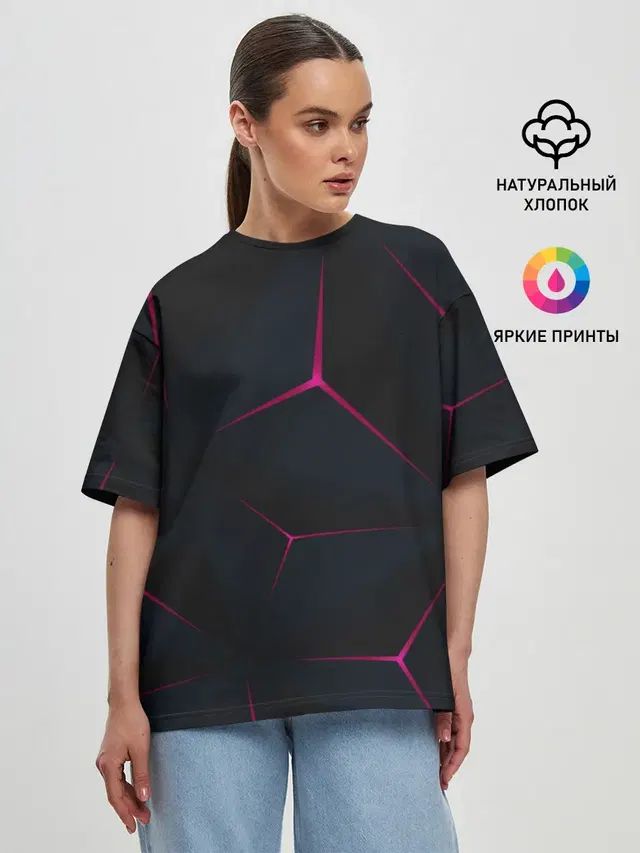 Женская футболка оверсайз