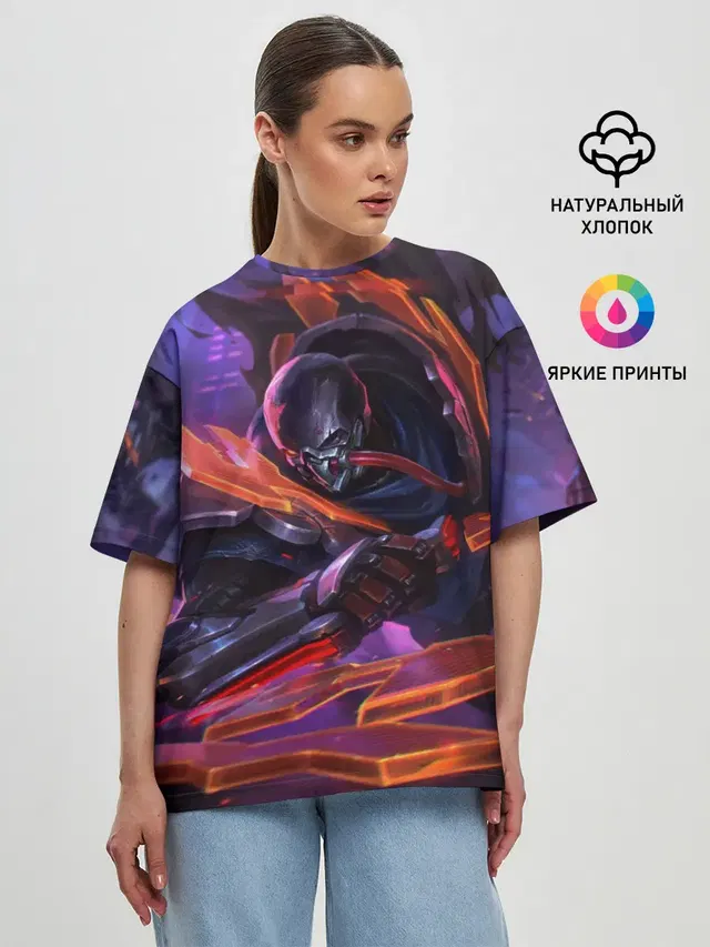 Женская футболка оверсайз