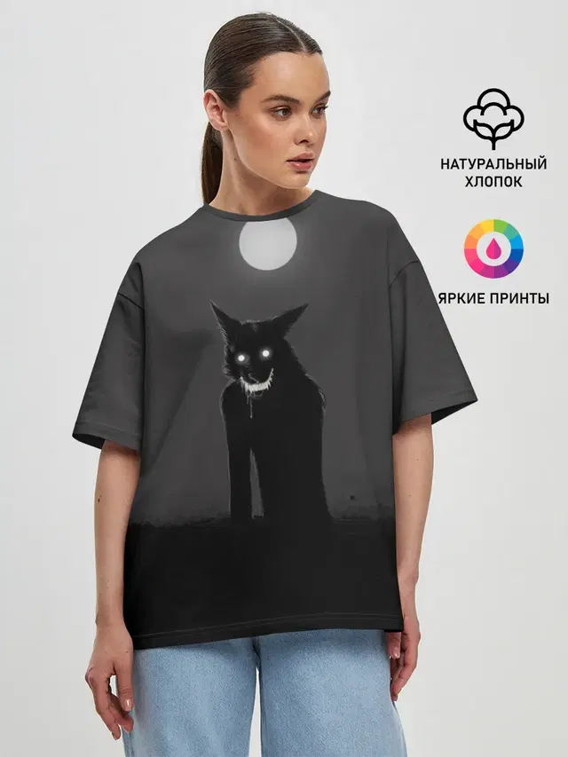 Женская футболка оверсайз