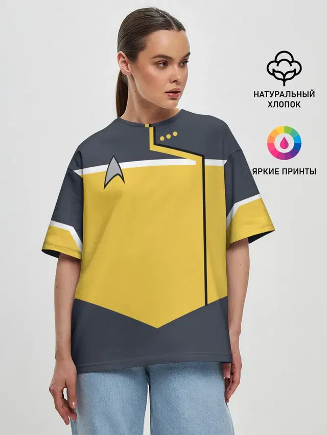 Женская футболка оверсайз
