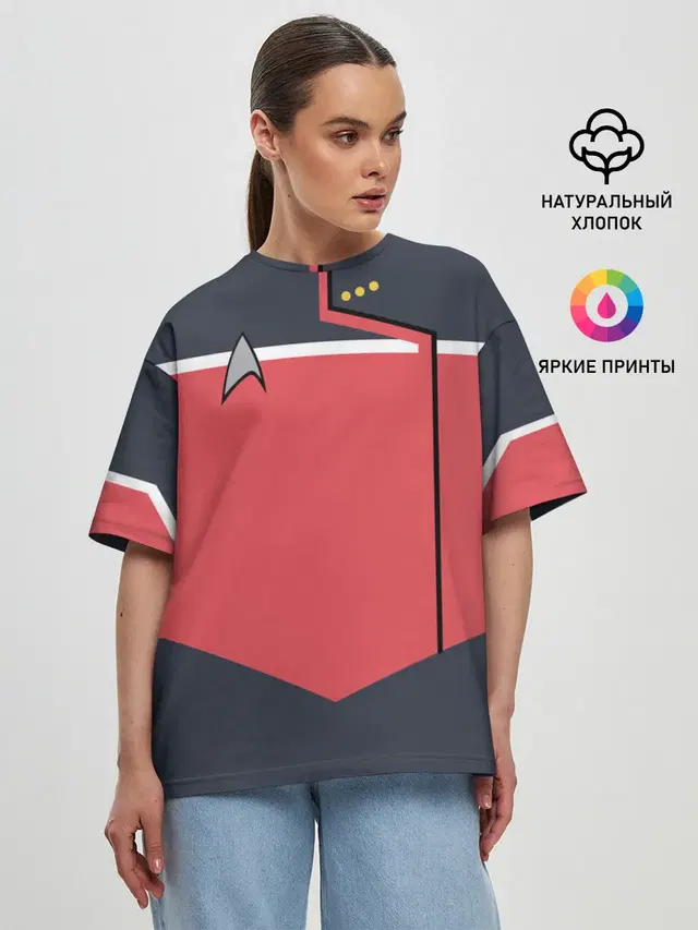 Женская футболка оверсайз