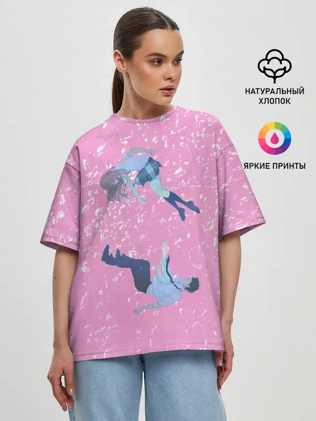 Женская футболка оверсайз