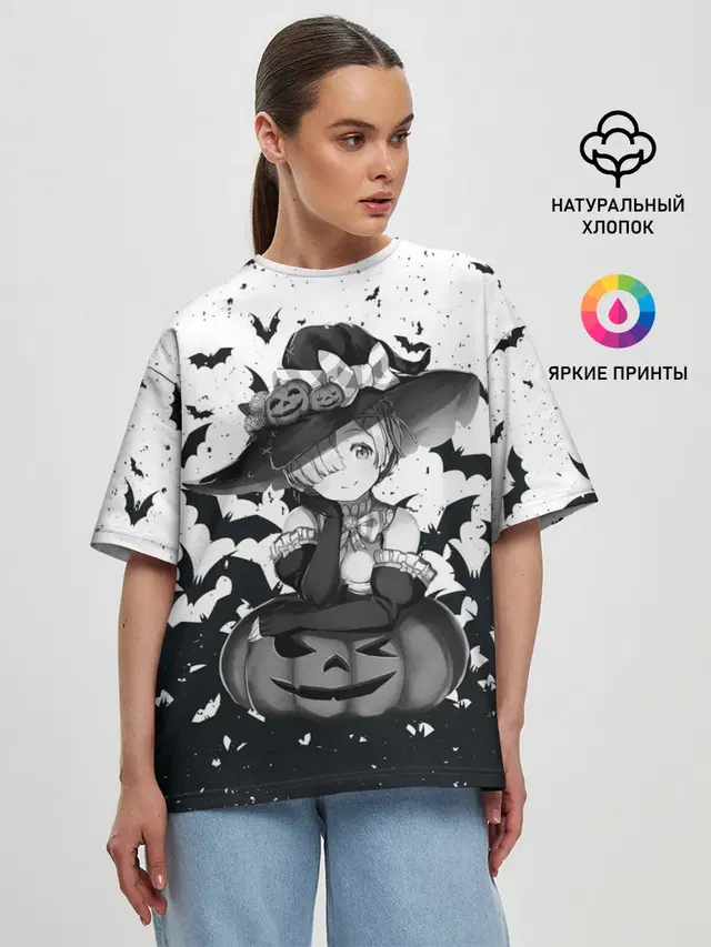 Женская футболка оверсайз