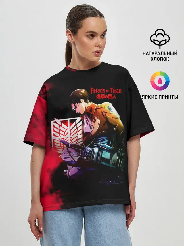 Женская футболка оверсайз