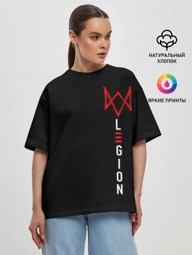 Женская футболка оверсайз