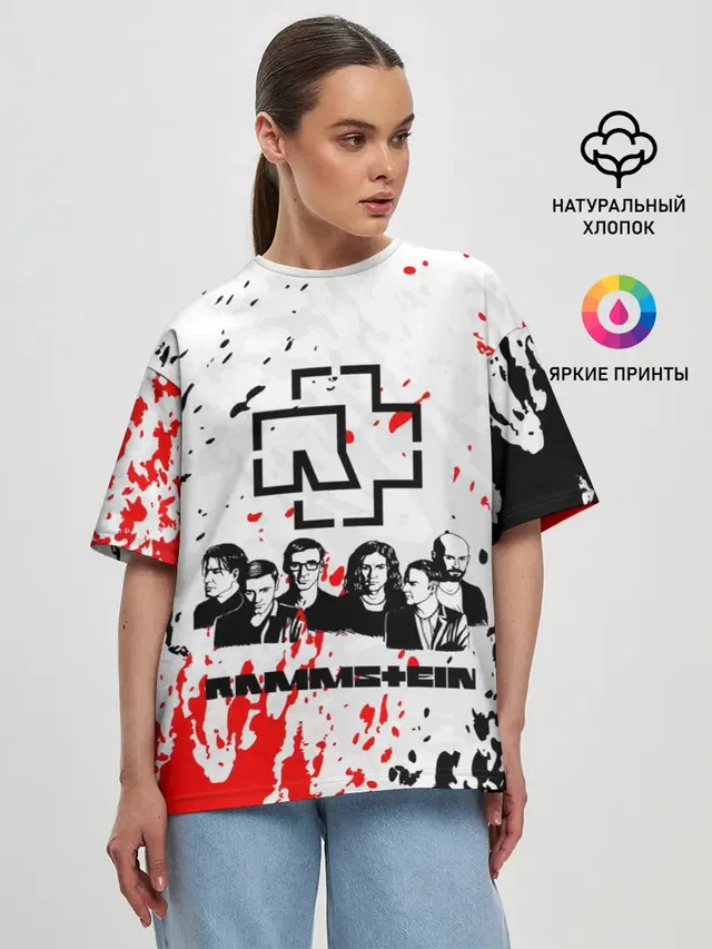 Женская футболка оверсайз