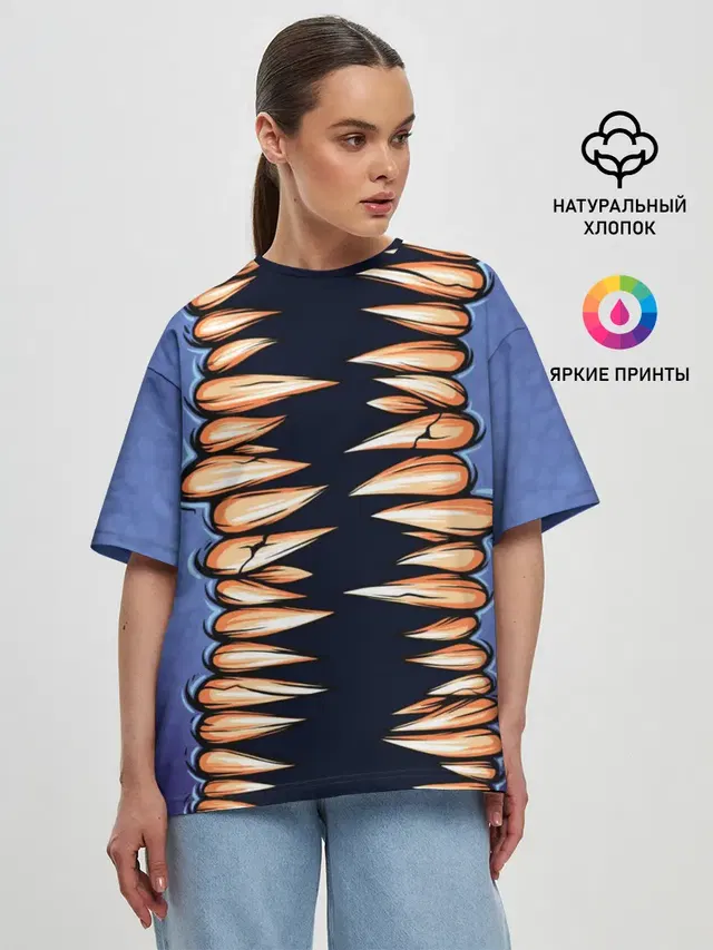 Женская футболка оверсайз
